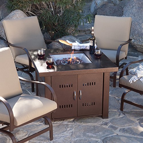 XTREMEPOWERUS OUT DOOR PATIO HEATERS LPG PROPANE FIRE PIT HAMMERED