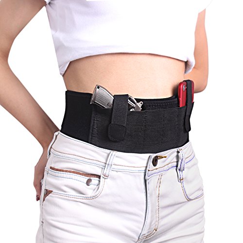 BELLY BAND HOLSTER FOR CONCEALED CARRY, ADJUSTABLE WAIST BAND GUN