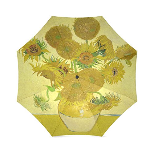 FIFTEEN SUNFLOWERS BY VINCENT VAN GOGH, LANDSCAPE PAINTING FOLDING RAIN