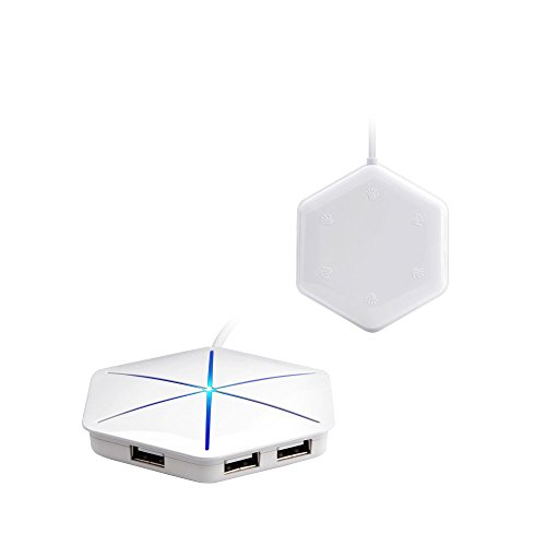 U8 SMART CHARGER SUPERSPEED USB HUB WITH 6 USB 2.0 DATA PORTS WITH 1