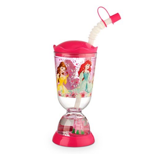 DISNEY PRINCESS SNOWGLOBE TUMBLER RAPUNZEL, BELLE, ARIAL, TIANA, AND