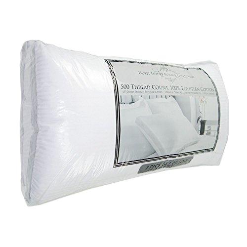 500 THREAD COUNT COTTON BED PILLOW 20'' X 28'' HOTEL LUXURY RESERVE