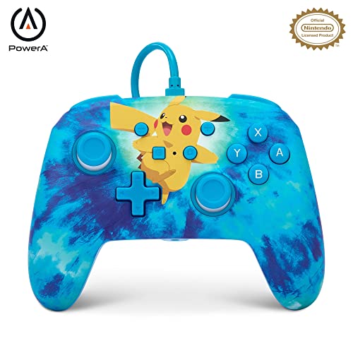 POWERA ENHANCED WIRED CONTROLLER FOR NINTENDO SWITCH TIE DYE PIKACHU