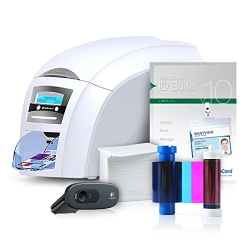 ALPHACARD ENDURO3E DUO COMPLETE DUAL SIDED ID CARD PRINTER SYSTEM WITH