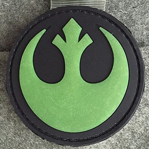 REBEL ALLIANCE EMBLEM STAR WARS MORALE PATCH (GLOW IN THE DARK) PVC