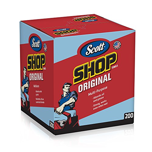 SCOTT SHOP PAPER TOWELS ORIGINAL , BLUE SHOP TOWELS, POPUP DISPENSER