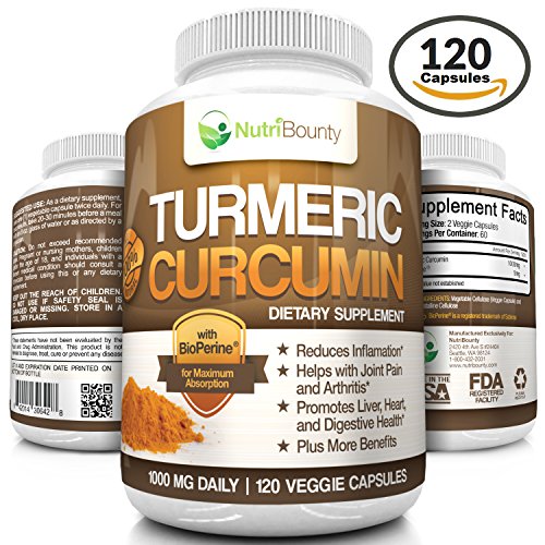 TURMERIC CURCUMIN WITH BIOPERINE® (BLACK PEPPER) 1000MG PER SERVING