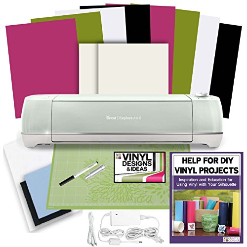 CRICUT EXPLORE AIR 2 MACHINE BUNDLE VINYL, TRANSFER PAPER, DESIGNS