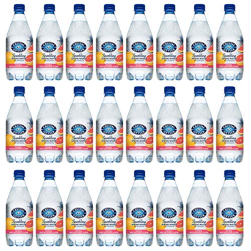 CRYSTAL GEYSER 18 OZ RUBY GRAPEFRUIT FLAVORED SPARKLING SPRING WATER 24