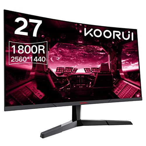 KOORUI 24 INCH GAMING MONITOR, FHD 1080P COMPUTER MONITOR 165HZ VA 1MS