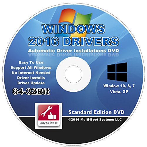 2016 AUTOMATIC DRIVER INSTALLATION DVD FOR WINDOWS 10, 8 8.1, 7