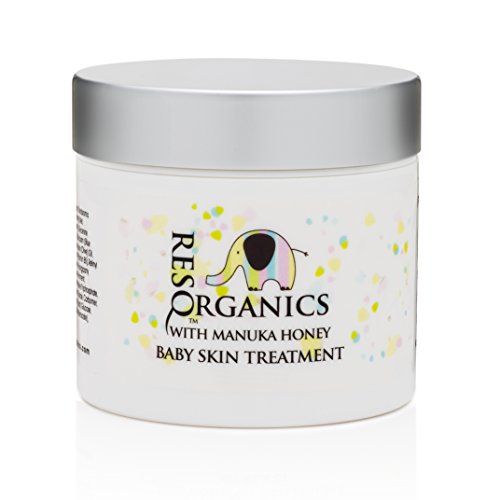 RESQ ORGANICS BABY CREAM 4OZ ECZEMA, DIAPER RASH, CRADLE CAP