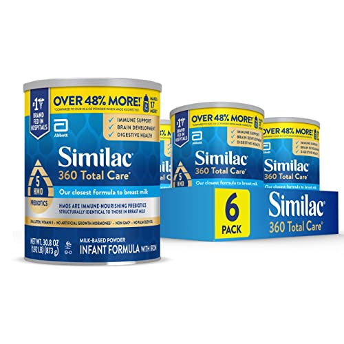 SIMILAC 360 TOTAL CARE INFANT FORMULA, WITH 5 HMO PREBIOTICS, OUR