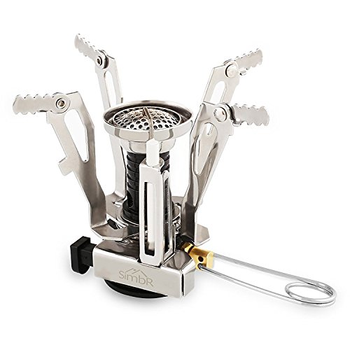 SIMBR BACKPACKING MINI CAMPING STOVE ULTRALIGHT COLLAPSIBLE STOVE WITH