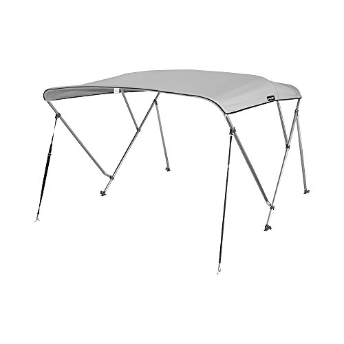 MSC® STANDARD 3 BOW BIMINI BOAT TOP COVER WITH REAR SUPPORT POLE AND
