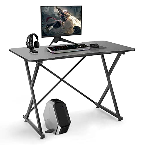 COMPUTER GAMING DESK, 43 INCH ERGONOMIC OFFICE WRITING STUDY DESK
