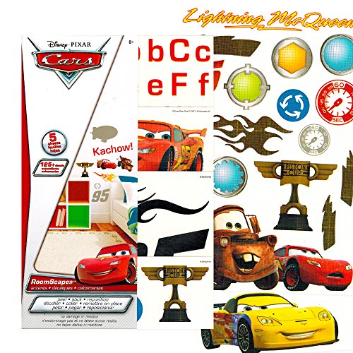 DISNEY CARS WALL STICKERS 125 REMOVABLE WALL DECALS GTIN/EAN/UPC 712411767679 Cadastro de