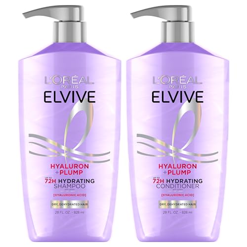 LOREAL PARIS ELVIVE HYALURON PLUMP SHAMPOO AND CONDITIONER SET FOR