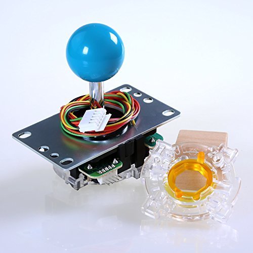 EASYGET® ARCADE JOYSTICK KIT SANWA JLFTP8YT JOYSTICK + SANWA GTY