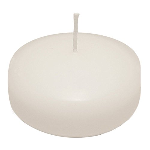 EXTRA LARGE WHITE FLOATING WAX CANDLES (BOX OF 12) GTIN/EAN/UPC