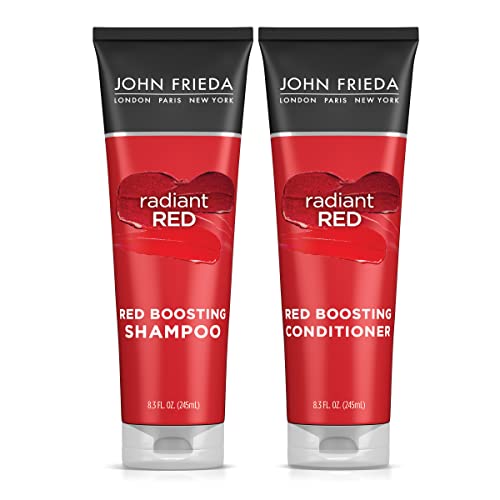 JOHN FRIEDA RED ENHANCING SHAMPOO & CONDITIONER BUNDLE, RADIANT RED SHAMPOO & CONDITIONER FOR