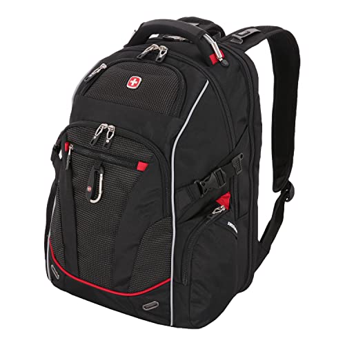 SWISSGEAR 6752 TSA FRIENDLY SCANSMART LAPTOP BACKPACK, BLACK DOTS, 17.