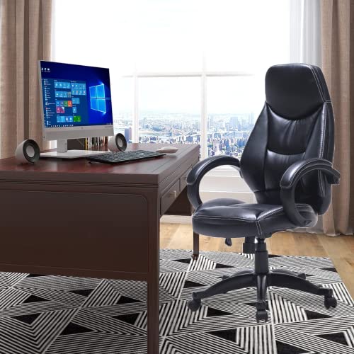 EXECUTIVE HIGH BACK BIG AND TALL HOME OFFICE CHAIR WITH PADDED ARMRESTS