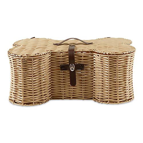 BONE DRY PET STORAGE COLLECTION TOY BASKET, LARGE, 24X15X9, BEIGE