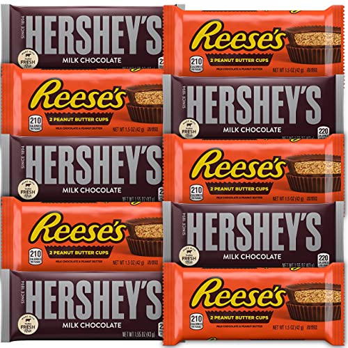 HERSHEYS MILK CHOCOLATE AND PEANUT BUTTER CUPS ASSORTMENT, BULK 36 FULL