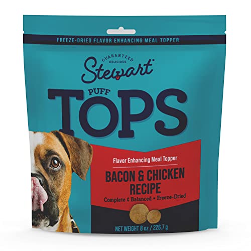 STEWART FREEZE DRIED DOG FOOD TOPPER, PUFFTOPS, MADE IN USA WITH REAL