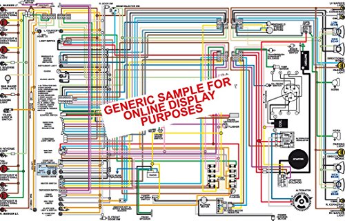 1971 FORD TORINO RANCHERO 11 X 17 COLOR WIRING DIAGRAM - GTIN/EAN/UPC