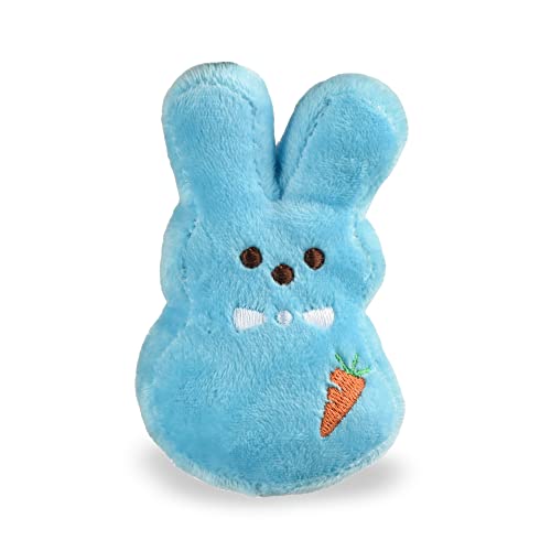 PEEPS FOR PETS BLUE PEEPS PLUSH DRESSUP BUNNY SQUEAKY DOG TOY, 4