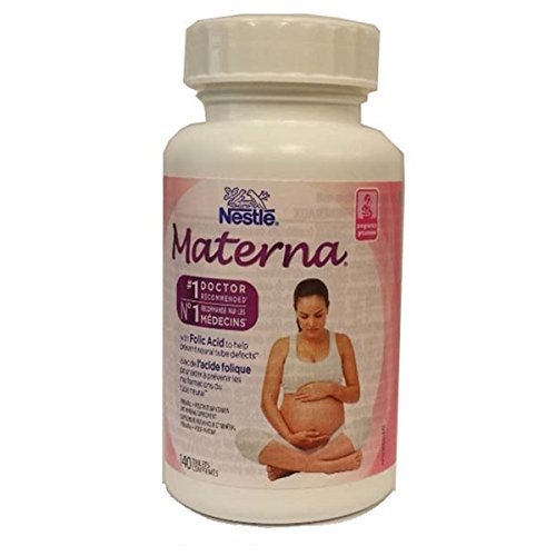 NESTLE MATERNA PRENATAL VITAMIN AND MINERAL SUPPLEMENT, 140 TABLETS GTIN/EAN/UPC 745495213169