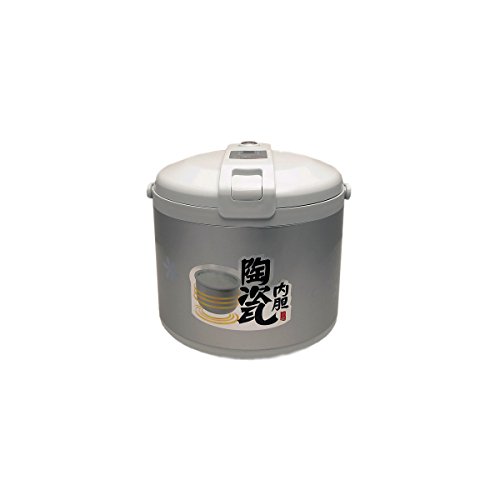 HANNEX RICE COOKER, SILVER AND WHITE FINISH, 6 CUPS GTIN/EAN/UPC