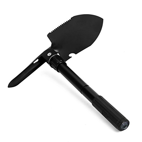 MILITARY FOLDING SHOVEL AND PICK WITH CARRYING POUCH,CAR EMERGENCY