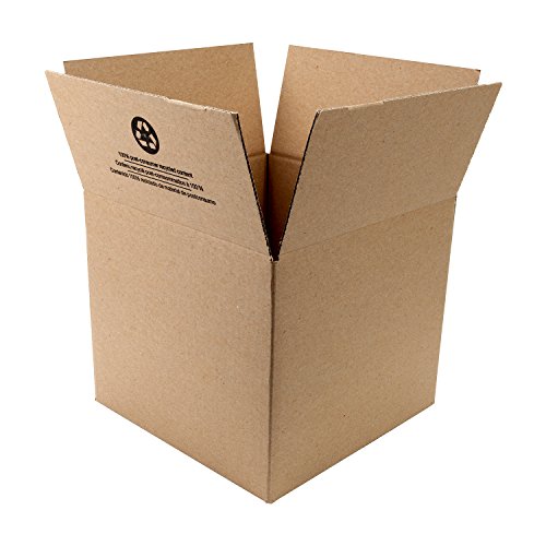DUCK BRAND KRAFT CORRUGATED SHIPPING BOXES, 12 X 12 X 10.5, BROWN, 6