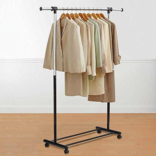 BED BATH AND BEYOND PORTABLE AND EXPANDABLE GARMENT RACK IN BLACK