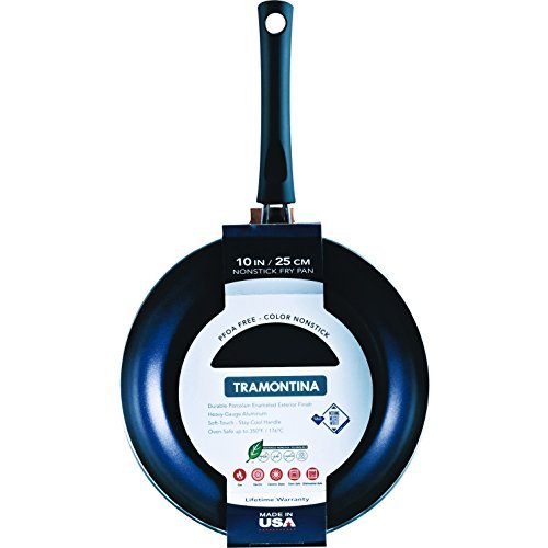 TRAMONTINA FRY PANS ALUMINUM NON STICK BLACK,BLUE,LAVENDER,METALLIC