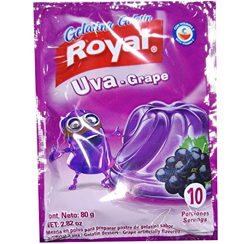 GELATINA ROYAL GELATIN 80G FROM COSTA RICA (5 PACK) (GRAPE) GTIN