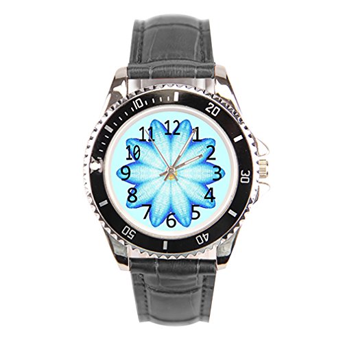 LIGHT BLUE LOTUS FLOWER NUMBERS WATCH GTIN/EAN/UPC 770669306798