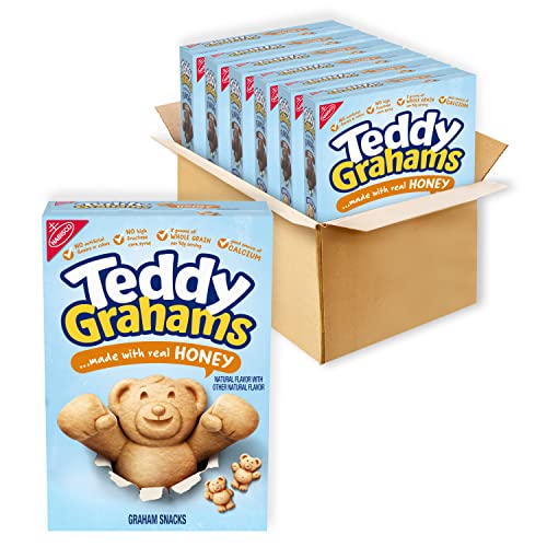 TEDDY GRAHAMS HONEY GRAHAM SNACKS, 6 10 OZ BOXES GTIN/EAN/UPC 778554453640 Cadastro de
