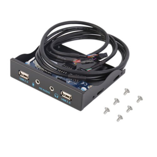 ALICENTER(TM) 3.5'' 2USB 2.0 PORT HUB + HD AUDIO OUTPUT FLOPPY DRIVE