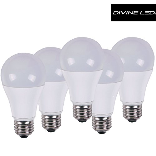 LED BULBS PACK OF 5 12W A19 E27 BRIGHTEST 75W INCANDESCENT BULB