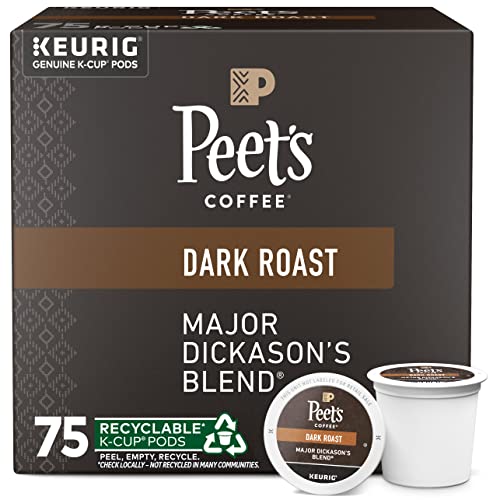 PEETS COFFEE, DARK ROAST KCUP PODS FOR KEURIG BREWERS MAJOR