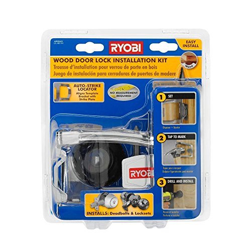 RYOBI A99DLK1 WOOD DOOR LOCK INSTALLATION KIT BY RYOBI GTIN/EAN/UPC