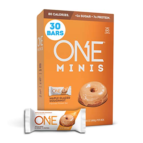 ONE MINIS MAPLE GLAZED DOUGHNUT PROTEIN ENERGY BAR, 80 CALORIE SNACK