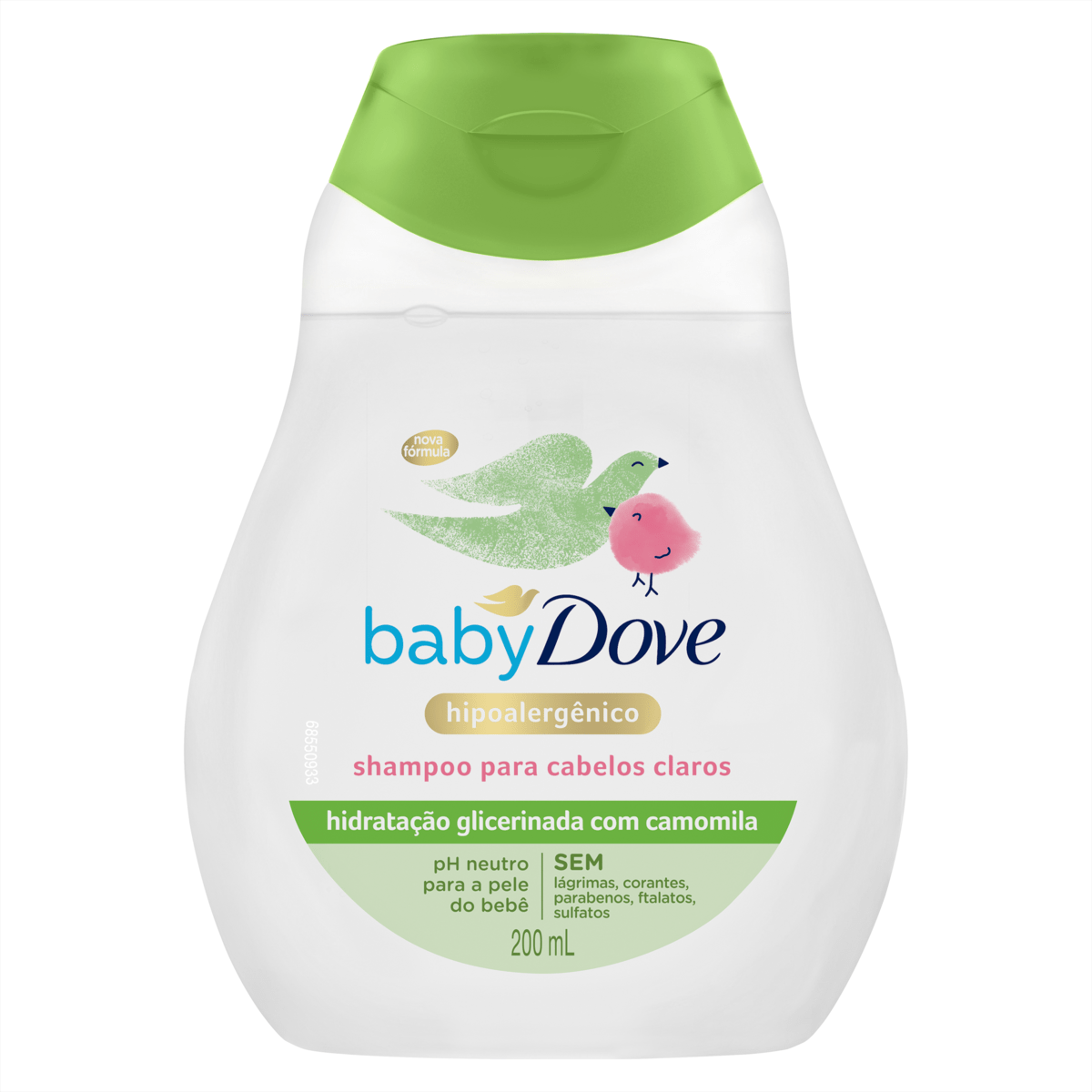SHAMPOO HIDRATAÇÃO GLICERINADA CAMOMILA DOVE BABY FRASCO 200ML GTIN