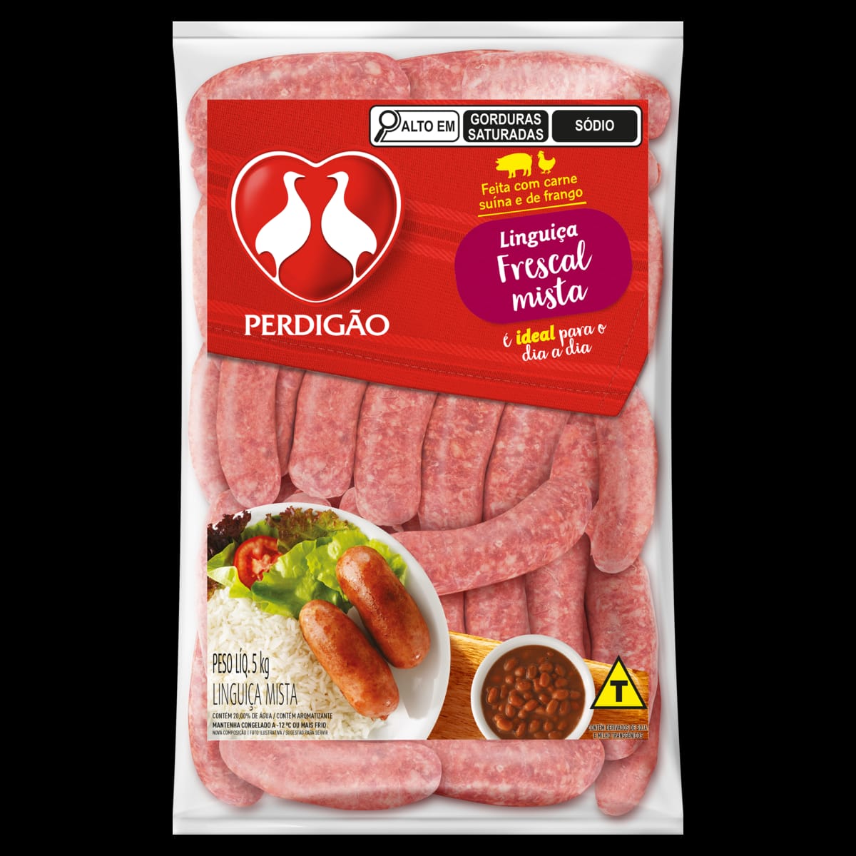 LINGUIÇA MISTA FRESCAL PERDIGÃO 5KG GTIN/EAN/UPC 7891515921446