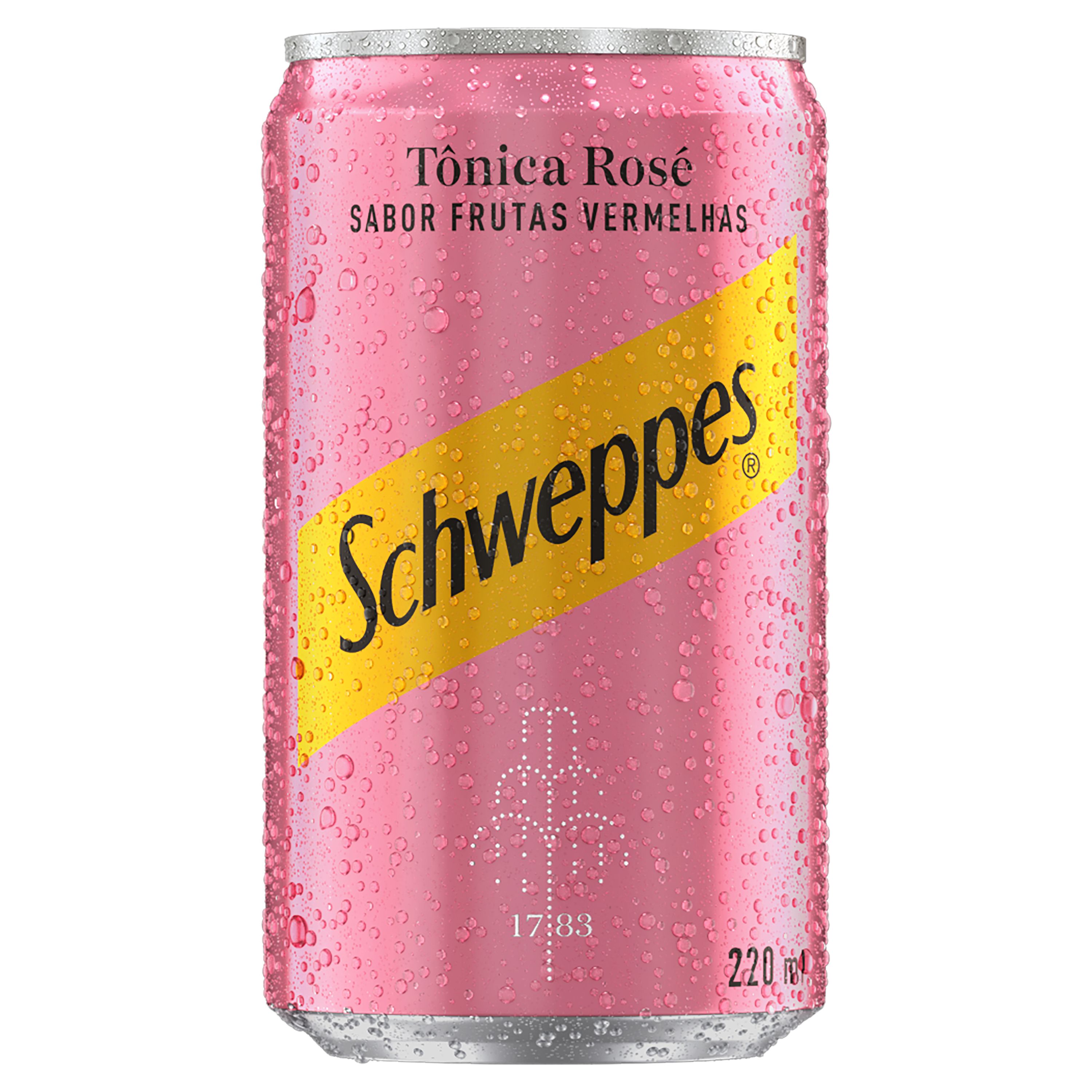 ÁGUA TÔNICA ROSÉ FRUTAS VERMELHAS SCHWEPPES LATA 220ML GTIN/EAN/UPC