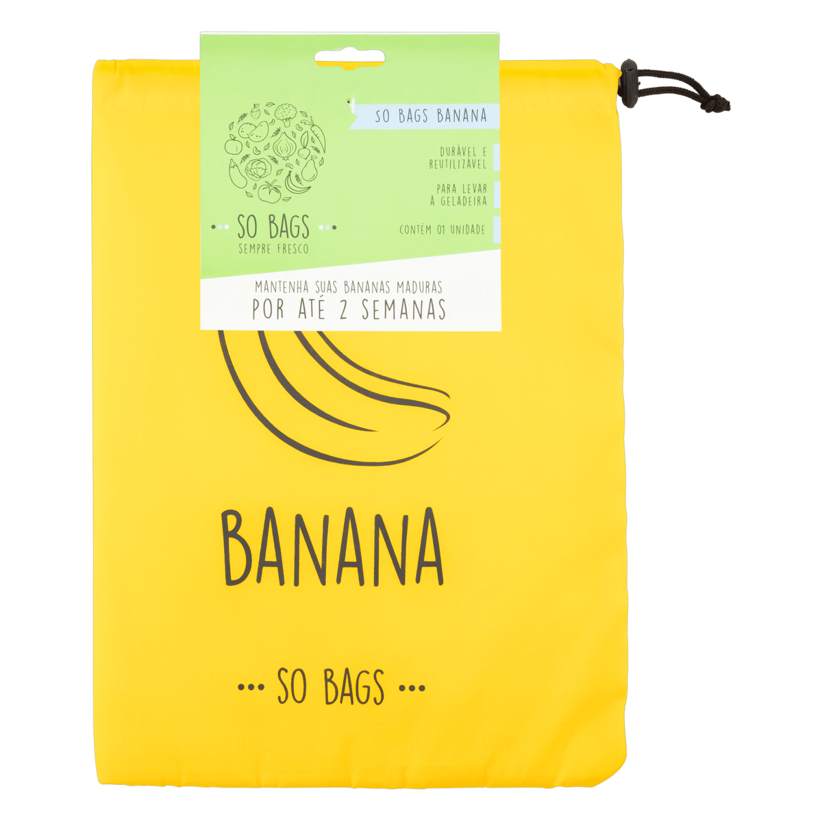 SACO REUTILIZÁVEL PARA CONSERVAR BANANA SO BAGS GTIN/EAN/UPC